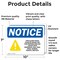 Signmission Food Allergy Notice Please Be Sign With Symbol, 10 in W x Rectangle, Vinyl Decal OS-2PACK-NS-D-710-L-12812 - alternate 5